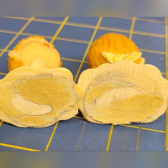 1970s Vintage Cherub Angels Halo Baby Plastic Set of 2 - Picture 2 of 5